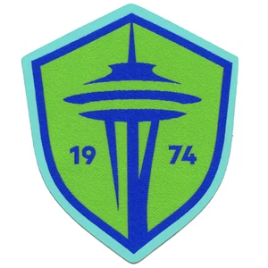 Seattle Sounders FC New 2024 Team Crest Pro-Weave Jersey Patch - Picture 1 of 2
