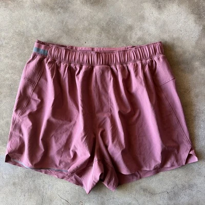 Lululemon Men's Medium Maroon Red Pace Breaker Active Shorts Running Exercise  - Image 1 of 4