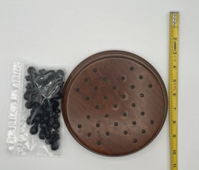 Wooden Swivel Top Solitare Game with Pegs - Image 1 of 4