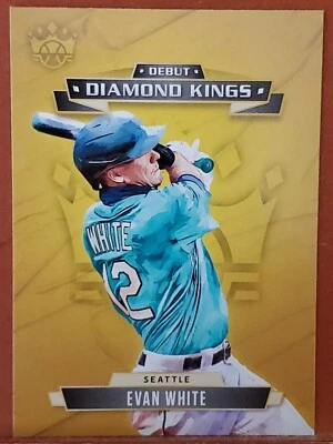 2021 Diamond Kings Debut Diamond Kings Evan White MARINERS  - Image 1 of 2