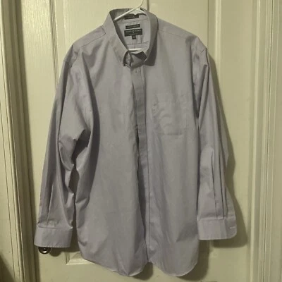 Men’s Saddlebred, Long Sleeve, Winkle Free, Button Down Shirt, 17 1/2, 34/35 - Image 1 of 4