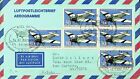 SEPHIL GERMANY 1991 6v AEROGRAMME AIRMAIL AIR LETTER FRM KIEL TO TWO HARBORS USA