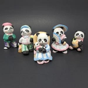 Lot Of 5 Bronson Collectibles Genuine Porcelain Bisque Panda Bears Honey Baby  - Picture 1 of 21