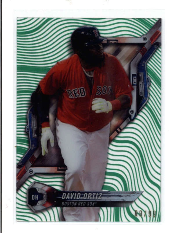 DAVID ORTIZ 2018 TOPPS HIGH TEK #HT-DO GREEN PARALLEL #69/99 AY700 - Image 1 of 1