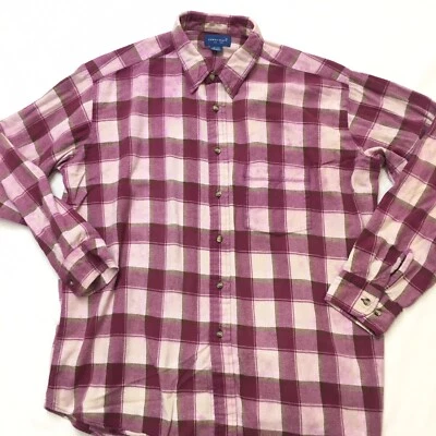 Camisa TOWNCRAFT FRANELA Años 90 Hombres XL Violeta Tie Dye Cuadros Hippy Grunge Festival Foto 1 de 4