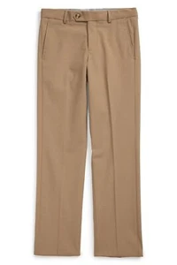 Nordstrom 157535 Boys 'Parker' Modern Fit Stretch Trousers Kids Tan Sz. 6 - Picture 1 of 2