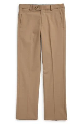 Pantalones elásticos Nordstrom 157535 para niños 'Parker' corte moderno talla tostada 6 Foto 1 de 2
