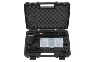 NUOVO! POWERTEC KIT STRUMENTI DI SALDATURA PINZA A CALDO RICARICABILI UK & EURO SPINE - Foto 1 di 13