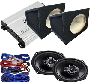 Kenwood KFC-PS6976 550W Speakers + 1500W Amplifier + 2x S1 6x9 Speaker Box + Kit - Picture 1 of 11