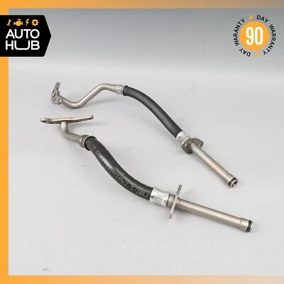 Juego de turbocompresor línea de aceite de retorno lado izquierdo y derecho Mercedes W218 CLS550 E550 OEM Foto 1 de 4