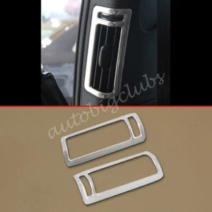 Para Audi A6 2019-2024 Cromo Mate Pilar B AC Ventilación Cubierta Tapicería Accesorios - Imagen 1 de 5