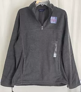 Croft & Barrow Men’s 1/4 Zip Fleece Jacket M Medium Gray Adults - Picture 1 of 9