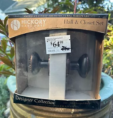 New Hickory Hardware Closet, Hall Doorknob Set 100% solid forged brass door knob - Изображение 1 из 4