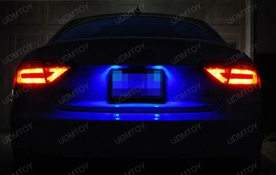 Kit matrícula Volkswagen POLO 6C LED AZUL BRILLANTE (sin errores) Foto 1 de 1