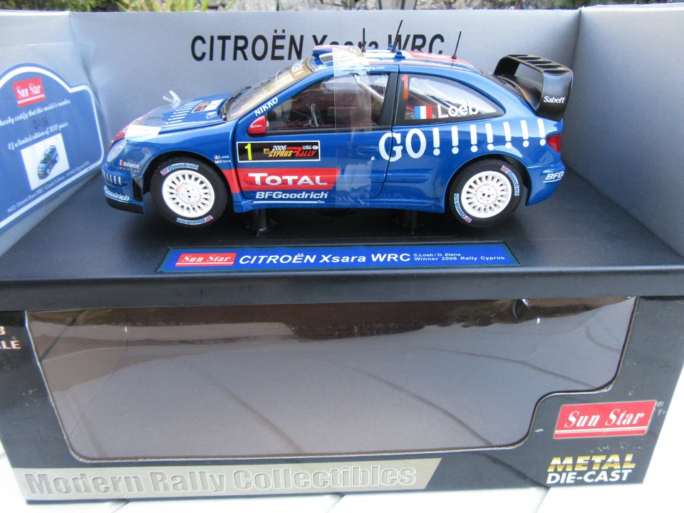 CITROEN XSARA WRC S.LOEB/ELENA WINNER 2006 RALLY CYPRUS  SUN STAR 1/18 - Photo 1/4