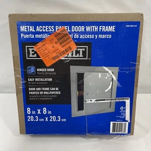 Everbilt Metal Access Panel Door with Frame 8"x8" Hinged - EB8X8PC-SDL Grey - Picture 1 of 6