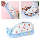 Double Zipper Pencil Pouch Waterproof Stationery Bag Cosmestic Makup Bag