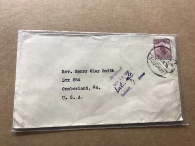 Cubierta misionera de China 1931 a EE. UU. + franqueo solo chatarra 5C + CD Jumbo Foochow + limpio Foto 1 de 4