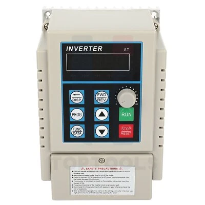 HITOPTOOLS 220V 0.75kw Variable Frequency Drive 1HP VFD Single to 3 Phase Speed Control
