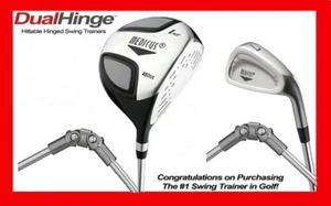 Medicus training Golf clubs--Dual Hinge 460cc Driver+ 7 Iron (Men's Right Hand) - Picture 1 of 5