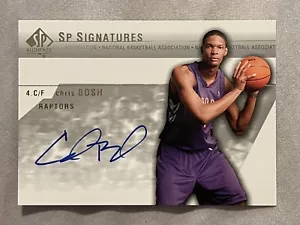 2003-04 SP Authentic Chris Bosh SP Signatures Rookie Auto RC #CH-A Raptors - Picture 1 of 2