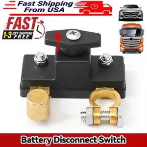 Car Battery Disconnect Isolator Cut Off Switch 12-24V Universal Battery Terminal - Picture 1 of 16