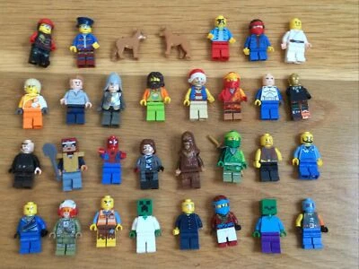 LOTE DE MINIFIGURAS LEGO Minifiguras Star Wars Chewbacca Minecraft Spider-Man Ninja Mix - Imagem 1 de 4