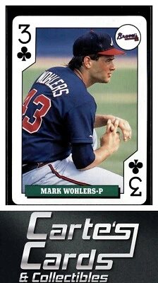 Mark Wohlers 1992 Bicycle Rookies Playing Cards #3C Atlanta Braves - Image 1 of 2