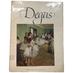 An Abrams Art Book- Degras 16 Beautiful Full Color Prints 1952 Harry N. Abrams - Picture 1 of 8
