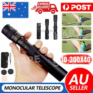 4K 10-300X40mm Super Telephoto Zoom Monocular Telescope Without mini Tripod - Picture 1 of 11