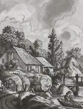 LANDSCHAFTSZEICHNER des 19. Jahrhunderts  - Fischer - Tuschezeichnung - um 1800