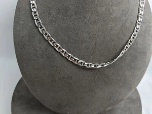 Sterling Silver Men Necklace Chain 50cm THINK POSITIVE Antonio Marsocci - Picture 1 of 4