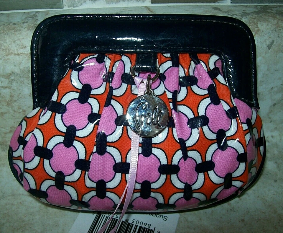NUEVO Vera Bradley Charmed Pouch en Loves Me... Monedero, Cartera - Rosa - Volantes Foto 1 de 4