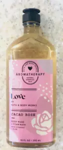 Bath & Body Works LOVE CACAO ROSE Body Wash / Foam Bath 10oz - Picture 1 of 2