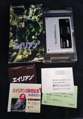 Alien3 Nintendo Super Famicom Game, Cartridge, Manual, and Box set tested JP - Image 1 of 4