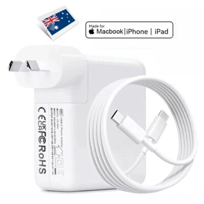 96W USB-C Power Adapter MacBook Pro 16 15 M1 M2 Type C Charging Cable Charging - image 1 of 4