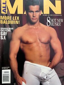 LEX BALDWIN ALL Man magazine July 1992 Gay Interest Playgirl like Very Good!