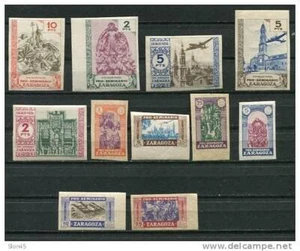 Spain 1945 Zaragoza Seminary. Charities. Non Postal Stamps. Rarely seen Imperf. - Picture 1 of 2