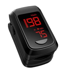 Fingertip Pulse Oximeter Mini Oximeter Oxygen Saturation Monitor (Black) - Picture 1 of 7