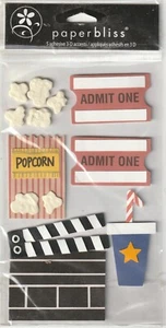 RARE! Vintage Paperbilities AT THE MOVIES Popcorn 3-D 98726 Fast FREE Ship! - Picture 1 of 1