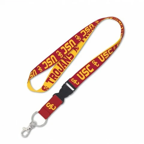 USC Trojans Lanyard with Detachable Buckle [NEW] NCAA Key ID Badge Key Ring Cover