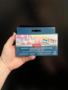Derwent Set di pentole per pittura ad acquerello tonalità pastello (12 mezze padelle) - Foto 1 di 3