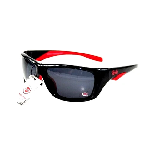 CINCINNATI REDS SUNGLASSES FULL RIM SPORTS POLARIZED AND W/FREE POUCH/BAG NEW Cover