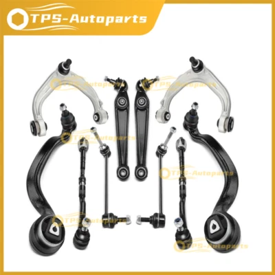 10PCS For BMW E70 E71 X5 X6 07-13 Front Control Arm Bar Link & Tie Rod End Kit - Image 1 of 4