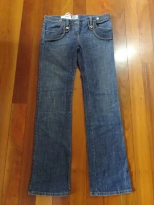 Pantalones de mezclilla de pierna recta tiro bajo "Moscow Nights" vintage SASS & BIDE - talla 31 nuevos con etiquetas Foto 1 de 4