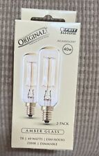 Feit Electric 40-watt T8 Dimmable Incandescent Amber Glass Vintage Edison Light