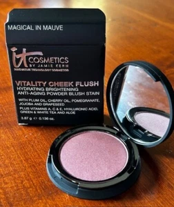 IT Cosmetics Original Vitality Cheek Flush Powder Blush Stain MAGICAL IN MAUVE - Picture 1 of 11