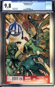 AVENGERS A.I. #1 * CGC 9.8 * white pages * Sept. 2013 * NEAR MINT/MINT nm/mt - Picture 1 of 2