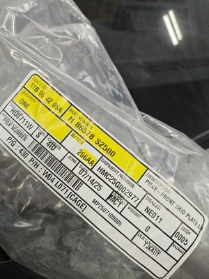 Placa de deslizamiento de parachoques delantera izquierda OEM ® ORIGINAL 2021-2023 Hyundai Santa Fe 86578S1500 Foto 1 de 3