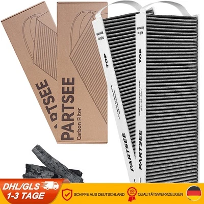 MARKENLOS 2X Aktivkohlefilter - für Bora PURE S/X PURE - Art. Nr.: PUAKF - 425*130mm